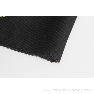 Adhesive elastic interlining for clothing